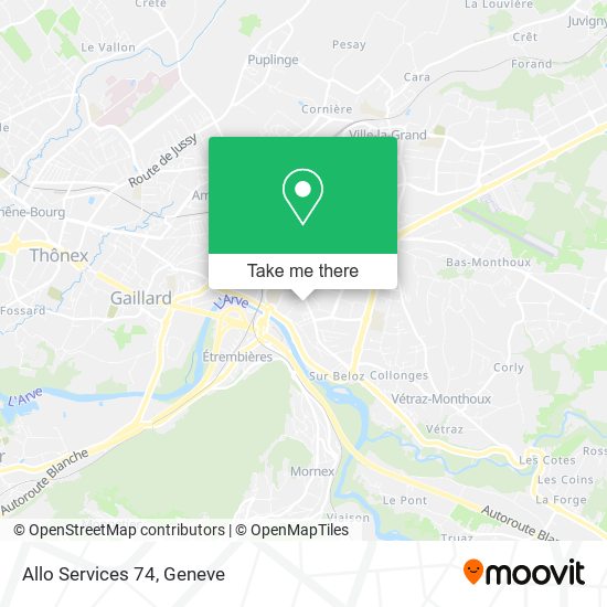 Allo Services 74 map