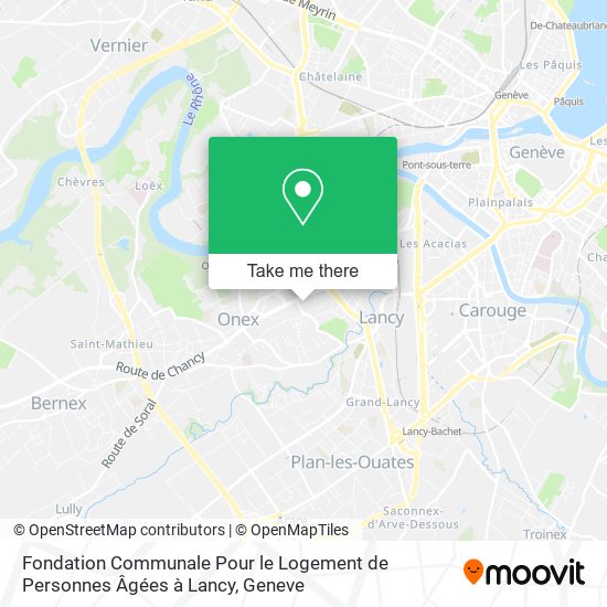 Fondation Communale Pour le Logement de Personnes Âgées à Lancy map