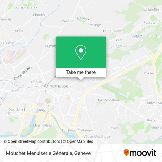 Mouchet Menuiserie Générale map