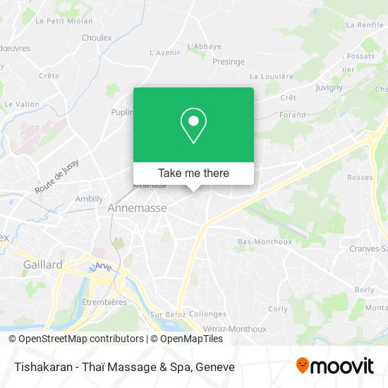 Tishakaran - Thaï Massage & Spa map