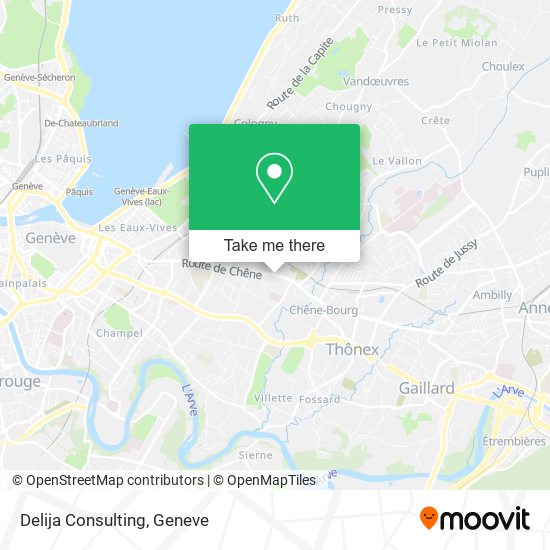 Delija Consulting map