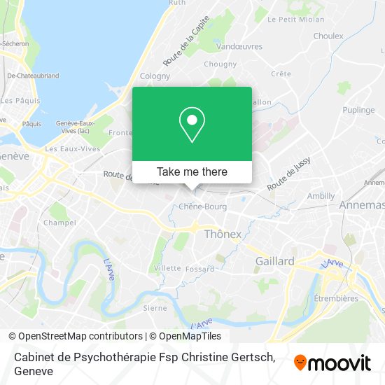 Cabinet de Psychothérapie Fsp Christine Gertsch map