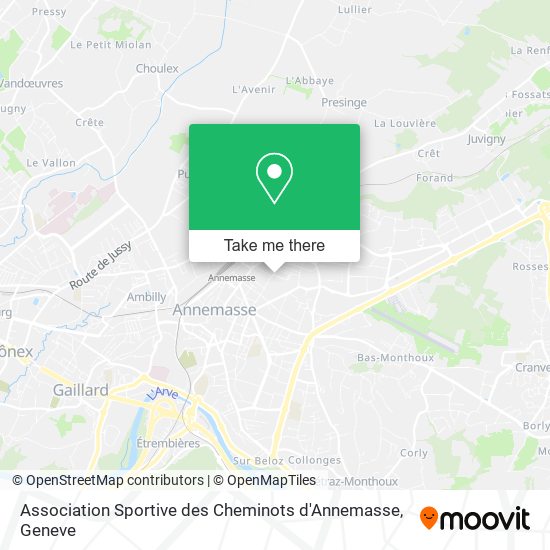Association Sportive des Cheminots d'Annemasse map