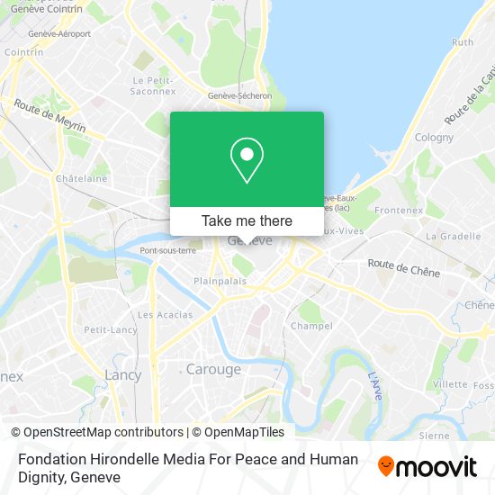 Fondation Hirondelle Media For Peace and Human Dignity map
