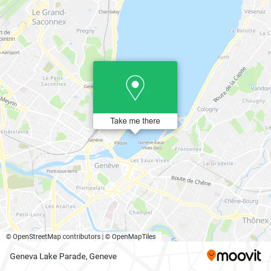Geneva Lake Parade map