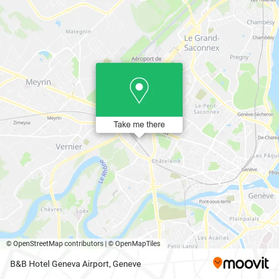 B&B Hotel Geneva Airport map