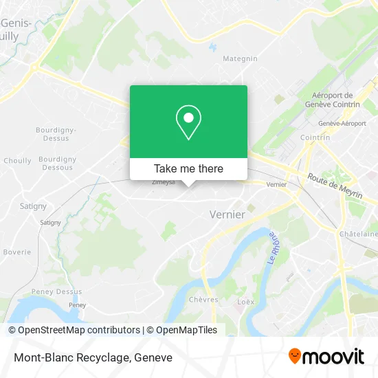 Mont-Blanc Recyclage map