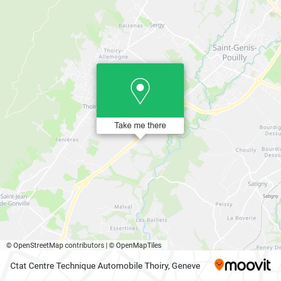 Ctat Centre Technique Automobile Thoiry map