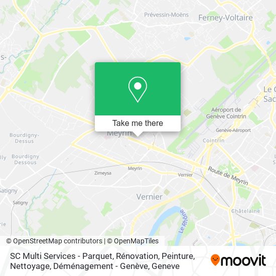 SC Multi Services - Parquet, Rénovation, Peinture, Nettoyage, Déménagement - Genève map