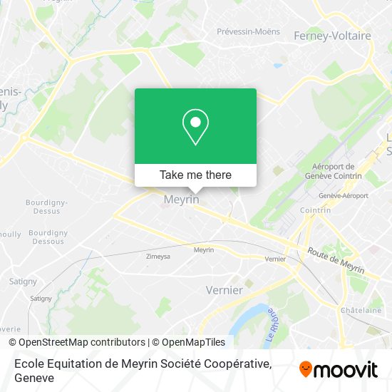 Ecole Equitation de Meyrin Société Coopérative map