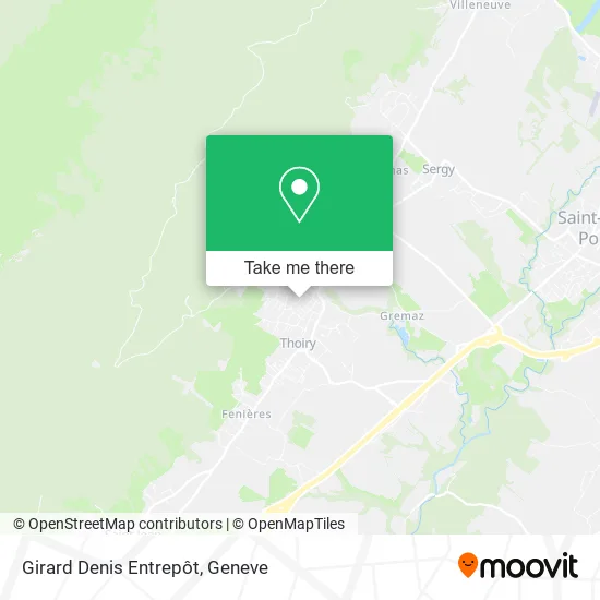 Girard Denis Entrepôt map