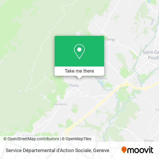 Service Départemental d'Action Sociale Karte