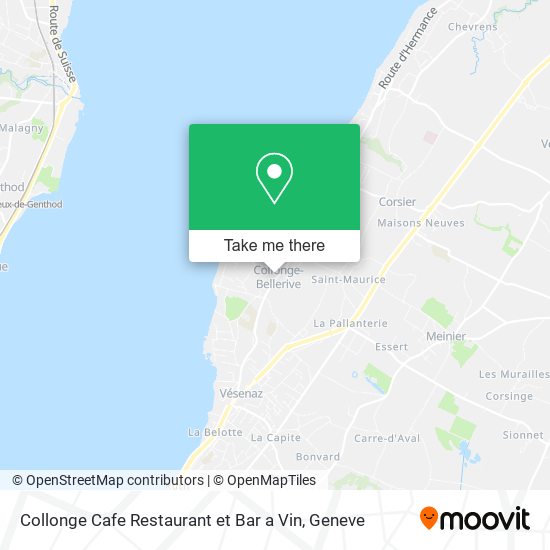 Collonge Cafe Restaurant et Bar a Vin Karte