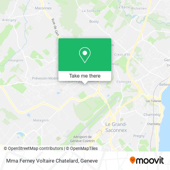 Mma Ferney Voltaire Chatelard map