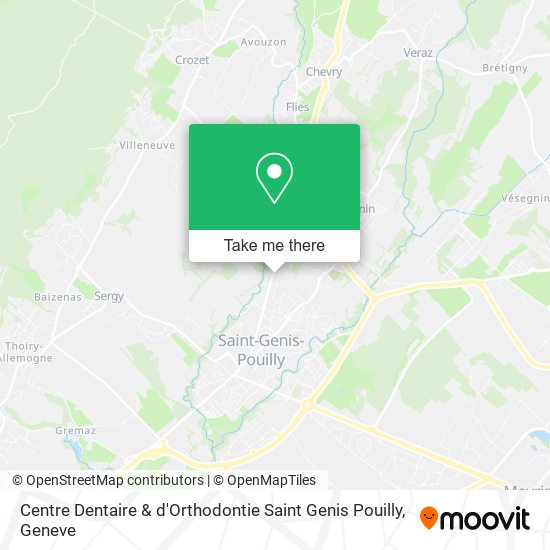 Centre Dentaire & d'Orthodontie Saint Genis Pouilly map