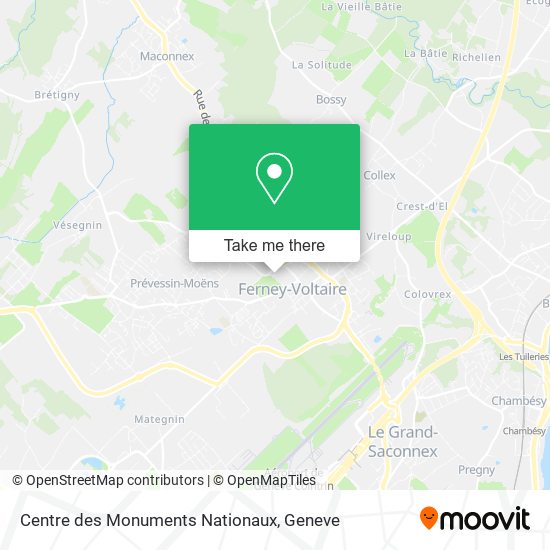 Centre des Monuments Nationaux map