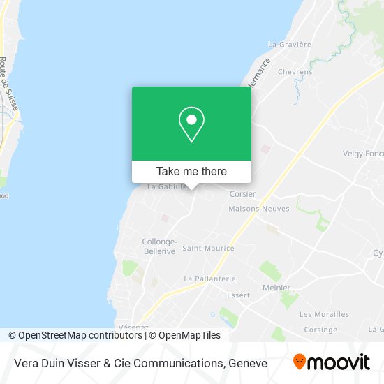 Vera Duin Visser & Cie Communications map