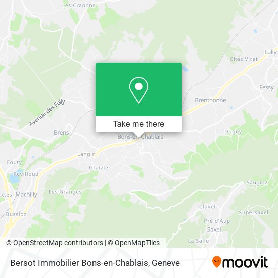 Bersot Immobilier Bons-en-Chablais map