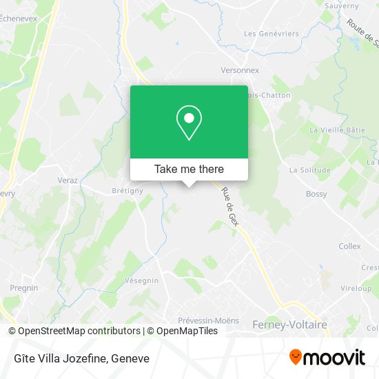Gîte Villa Jozefine map