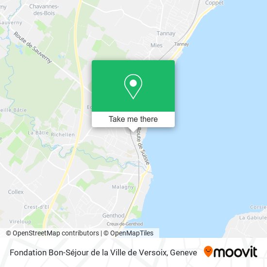 Fondation Bon-Séjour de la Ville de Versoix map