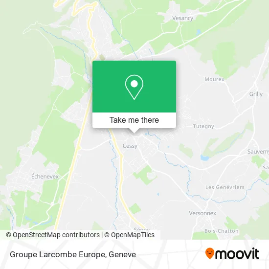 Groupe Larcombe Europe map