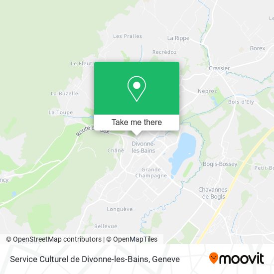 Service Culturel de Divonne-les-Bains map