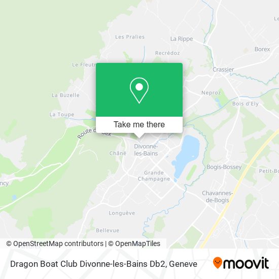 Dragon Boat Club Divonne-les-Bains Db2 map