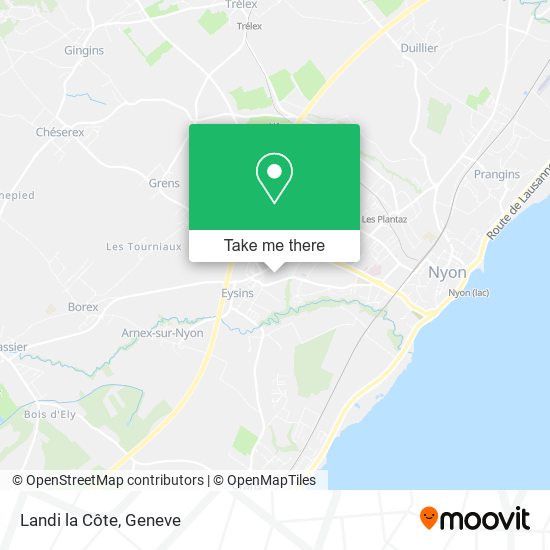 Landi la Côte map