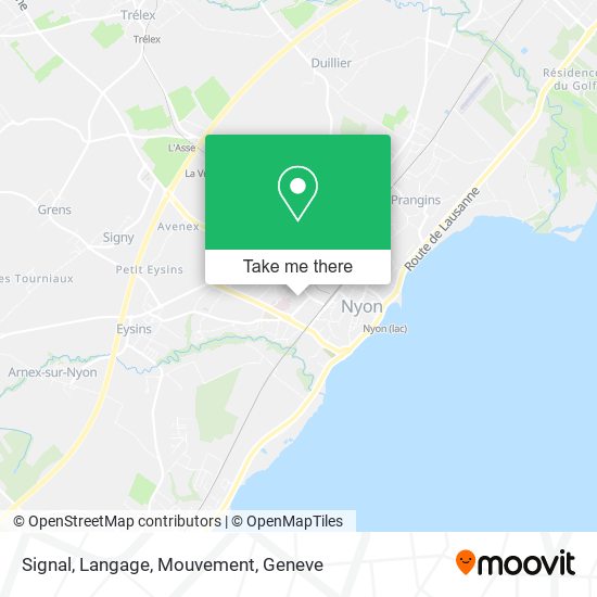 Signal, Langage, Mouvement map