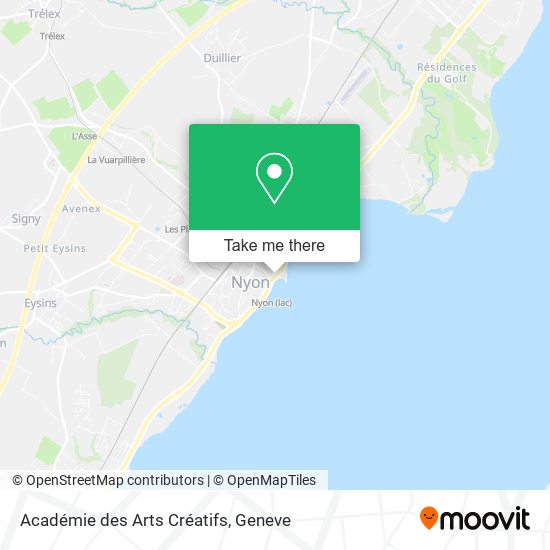 Académie des Arts Créatifs map