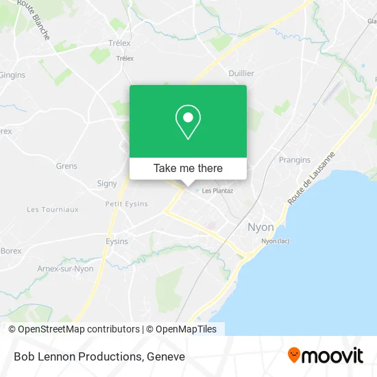 Bob Lennon Productions map