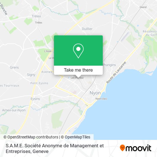 S.A.M.E. Société Anonyme de Management et Entreprises map