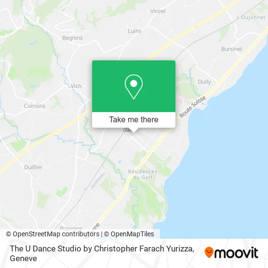 The U Dance Studio by Christopher Farach Yurizza map