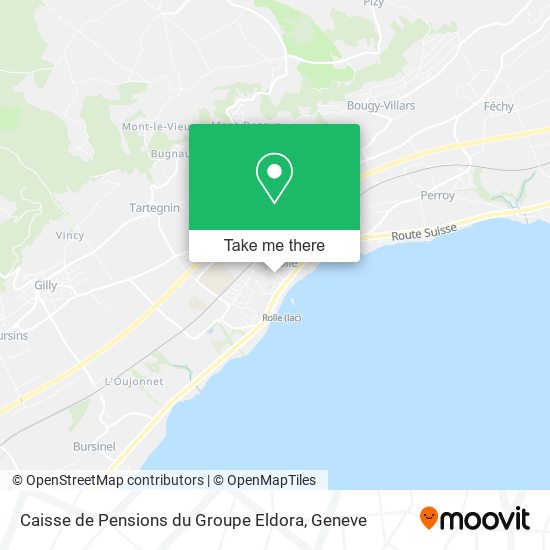 Caisse de Pensions du Groupe Eldora map