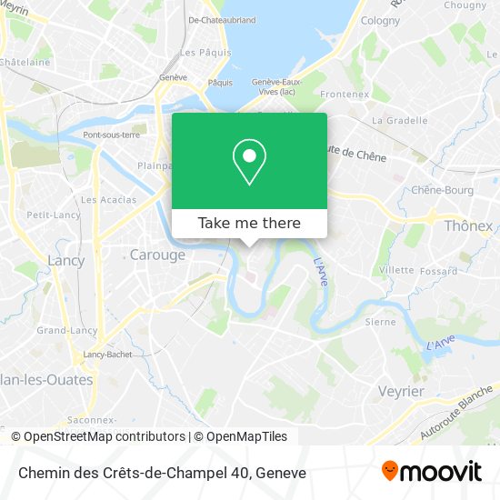Chemin des Crêts-de-Champel 40 map