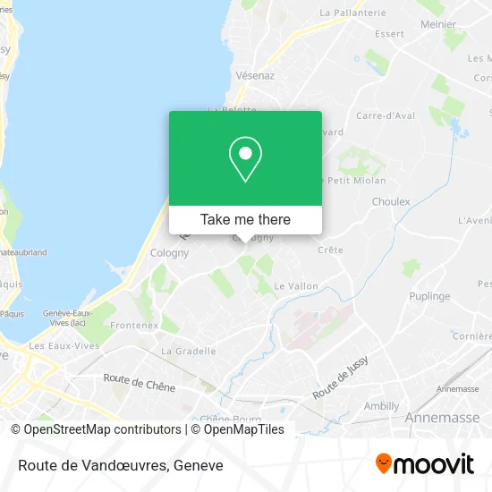 Route de Vandœuvres map