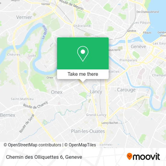 Chemin des Olliquettes 6 map