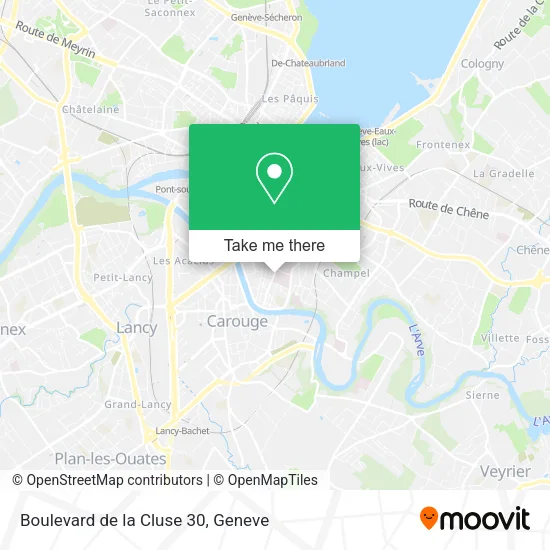 Boulevard de la Cluse 30 map