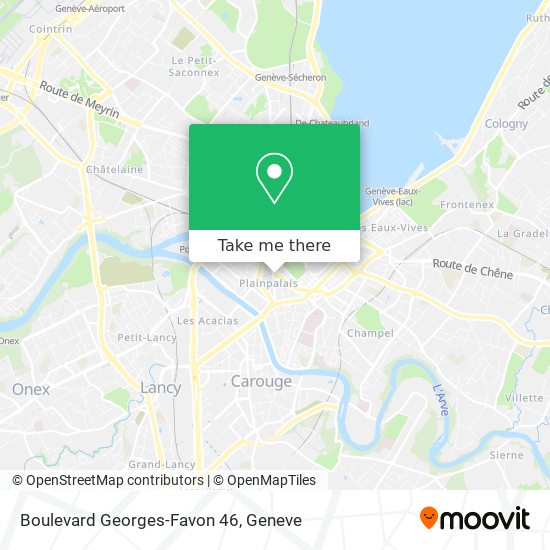Boulevard Georges-Favon 46 Karte