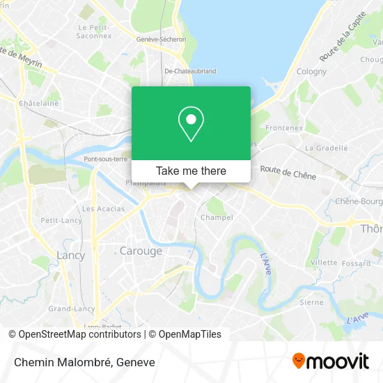 Chemin Malombré map