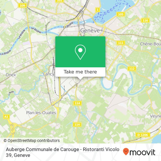 Auberge Communale de Carouge - Ristoranti Vicolo 39 map