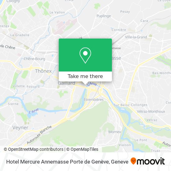 Hotel Mercure Annemasse Porte de Genève Karte
