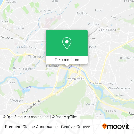 Première Classe Annemasse - Genève map