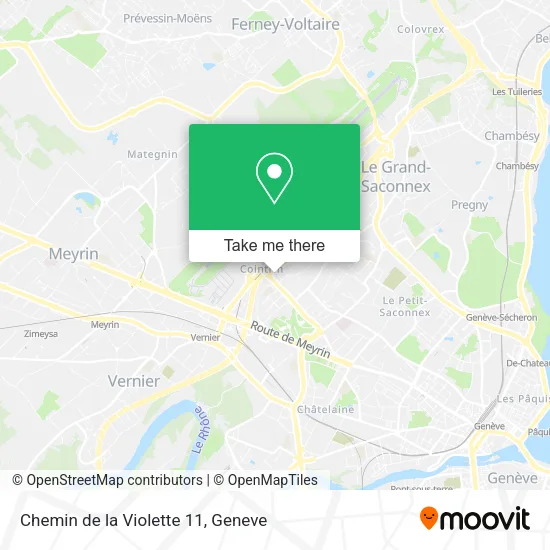 Chemin de la Violette 11 map