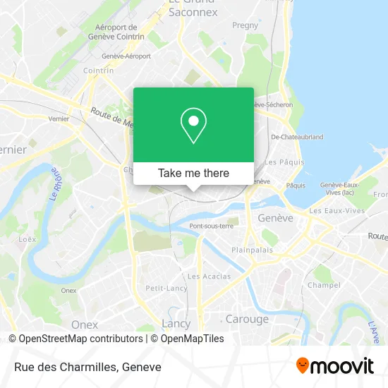 Rue des Charmilles plan