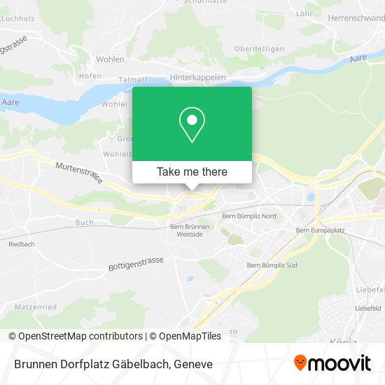 Brunnen Dorfplatz Gäbelbach map