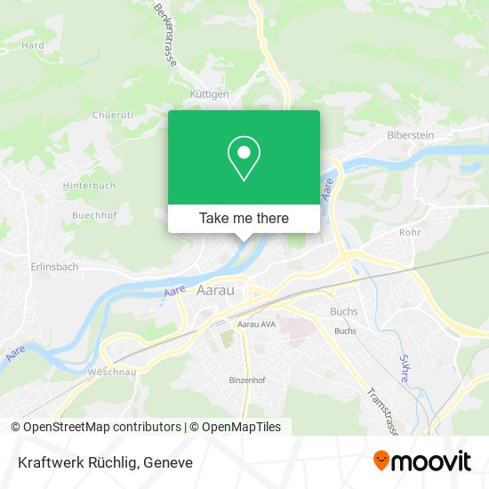 Kraftwerk Rüchlig map