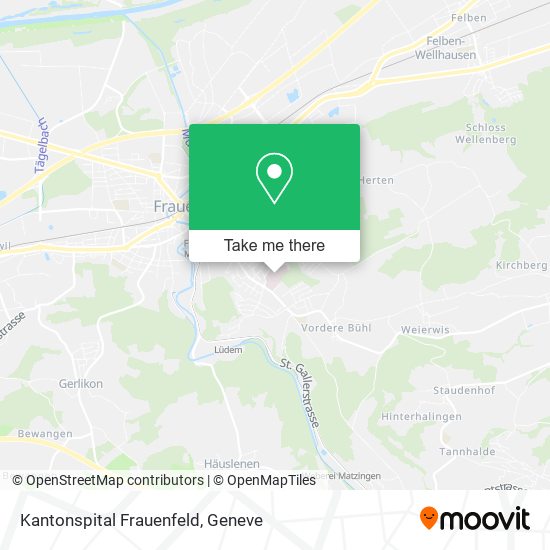 Kantonspital Frauenfeld map
