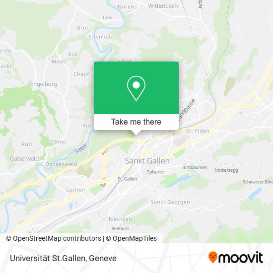 Universität St.Gallen map