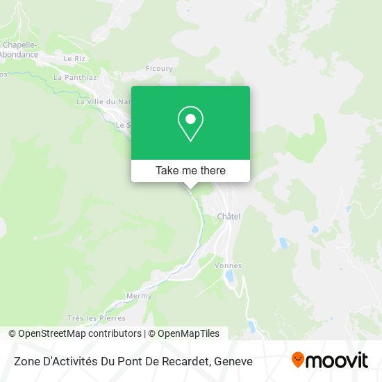 Zone D'Activités Du Pont De Recardet map